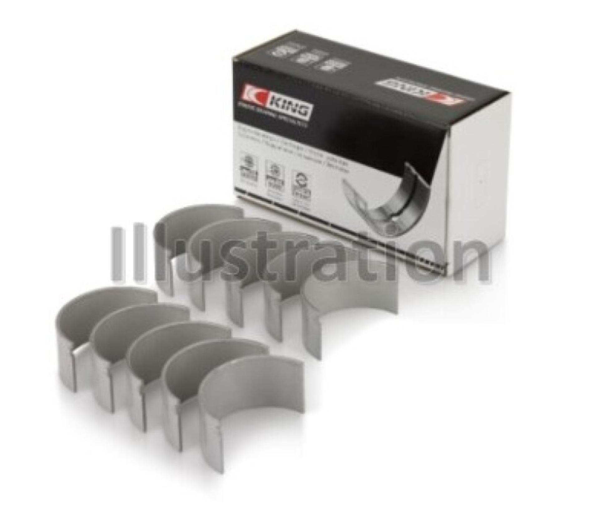 Picture of King Engine Bearings Audi Cepa/Cepb (Size +0.75mm) Connecting Rod Bearing Set