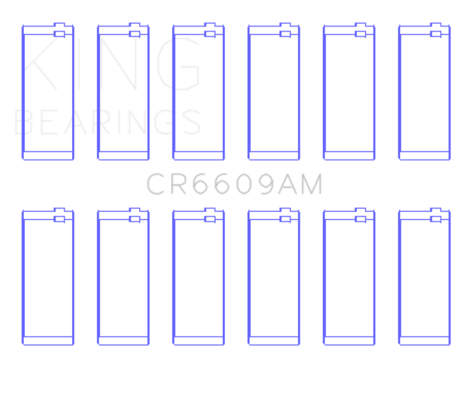 Picture of King Engine Bearings BMW M30/M32/B35 (Size +0.75mm) Connecting Rod Bearing Set