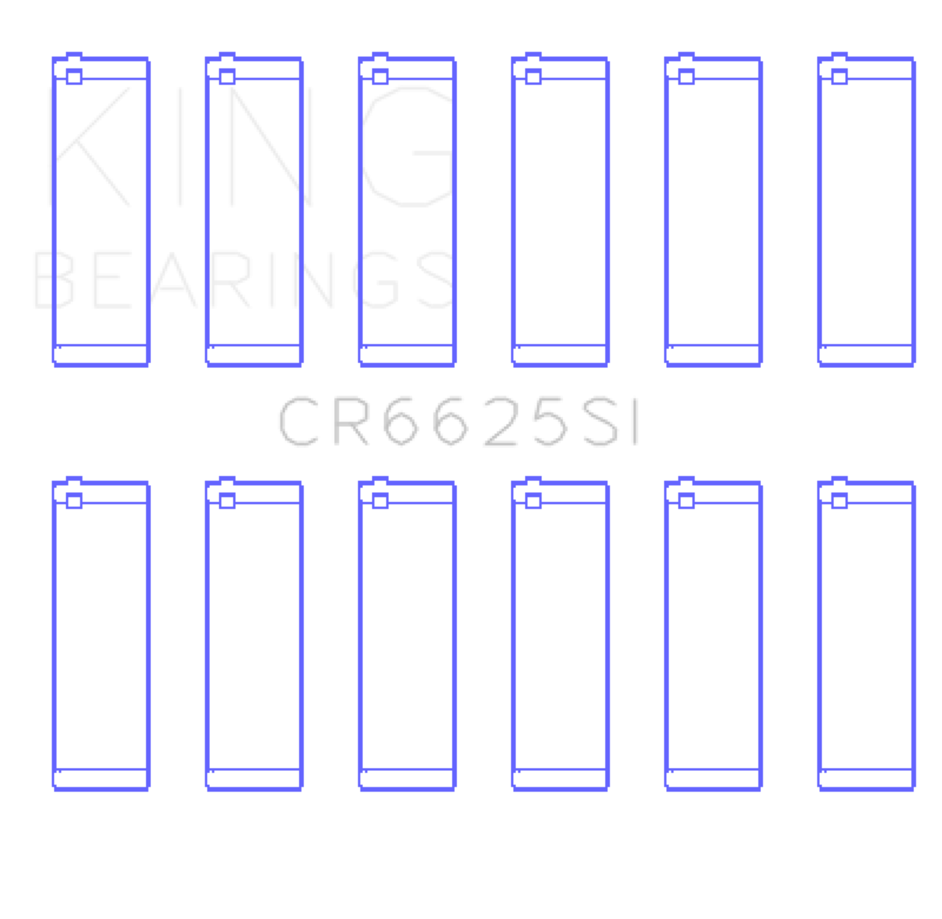 Picture of King Engine Bearings Chevrolet 262 (Size +0.50mm) Connecting Rod Bearing Set