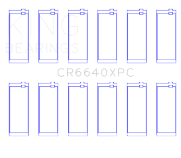 Picture of King Engine Bearings BMW M20/M50 2.0L/2.5L/2.7L (Size +0.25mm) Connecting Rod Bearing Set