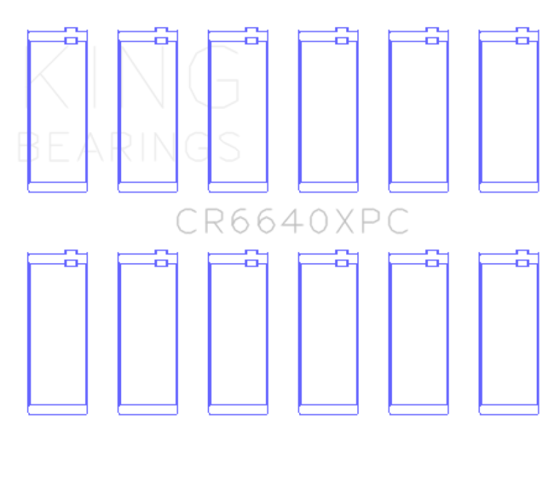 Picture of King Engine Bearings BMW M20/M50 2.0L/2.5L/2.7L (Size +0.50mm) Connecting Rod Bearing Set