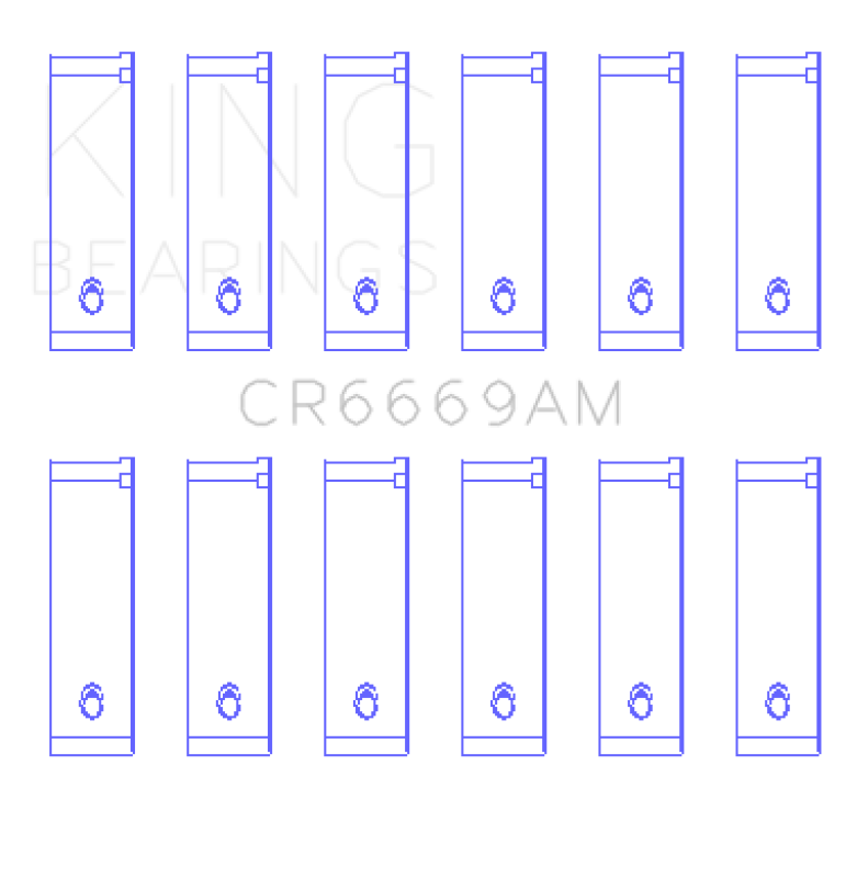 Picture of King Engine Bearings KING Connecting Rod Bearings - CR6669AM0.25