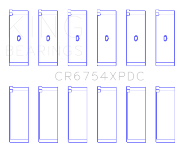 Picture of King Engine Bearings Toyota 2Jzge/2Jzgte/24V 3.0L (Size +.026mm) Connecting Rod Bearing Set