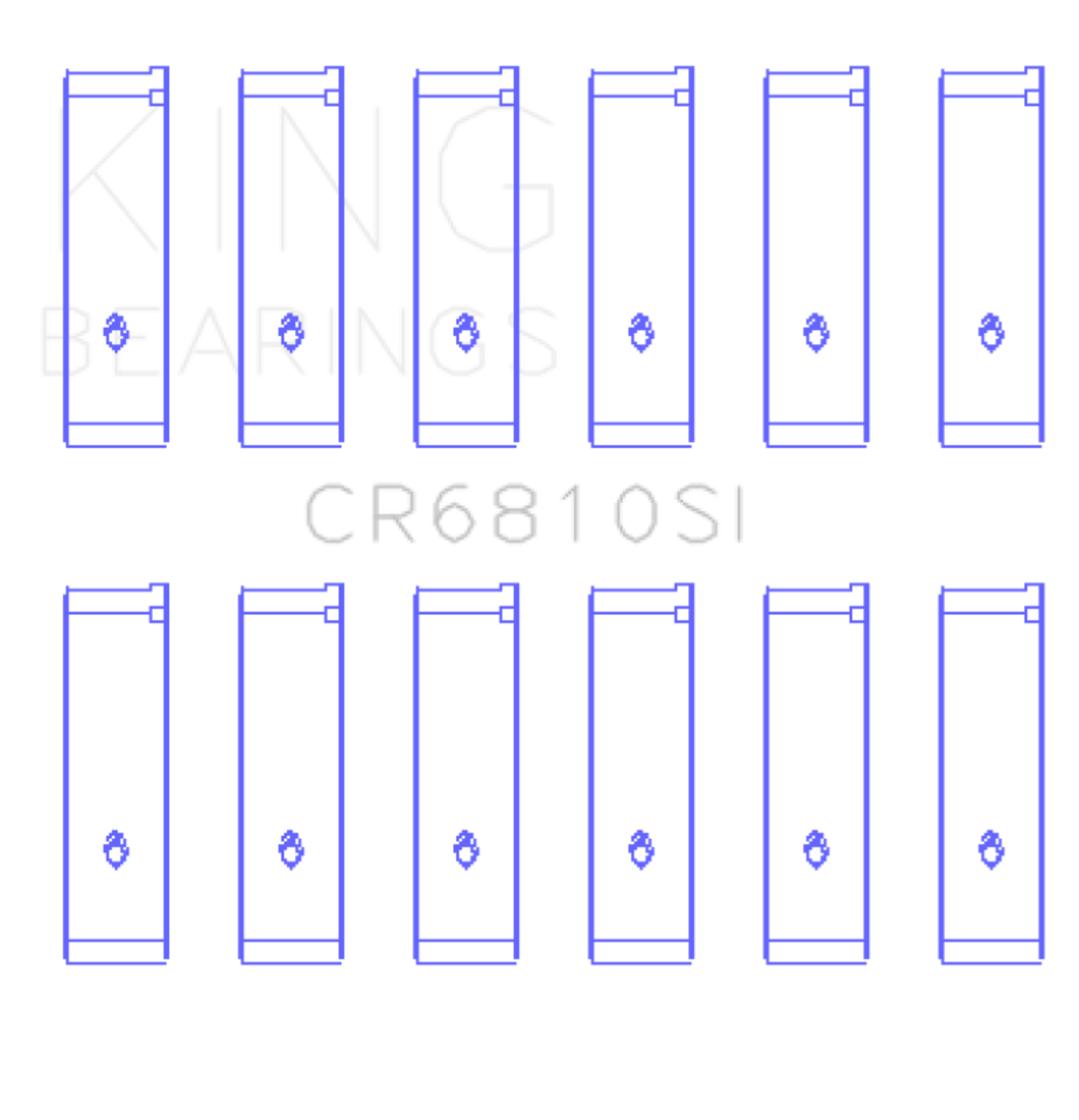 Picture of King Engine Bearings Chrysler 215 (Size +1.0mm) Connecting Rod Bearing Set