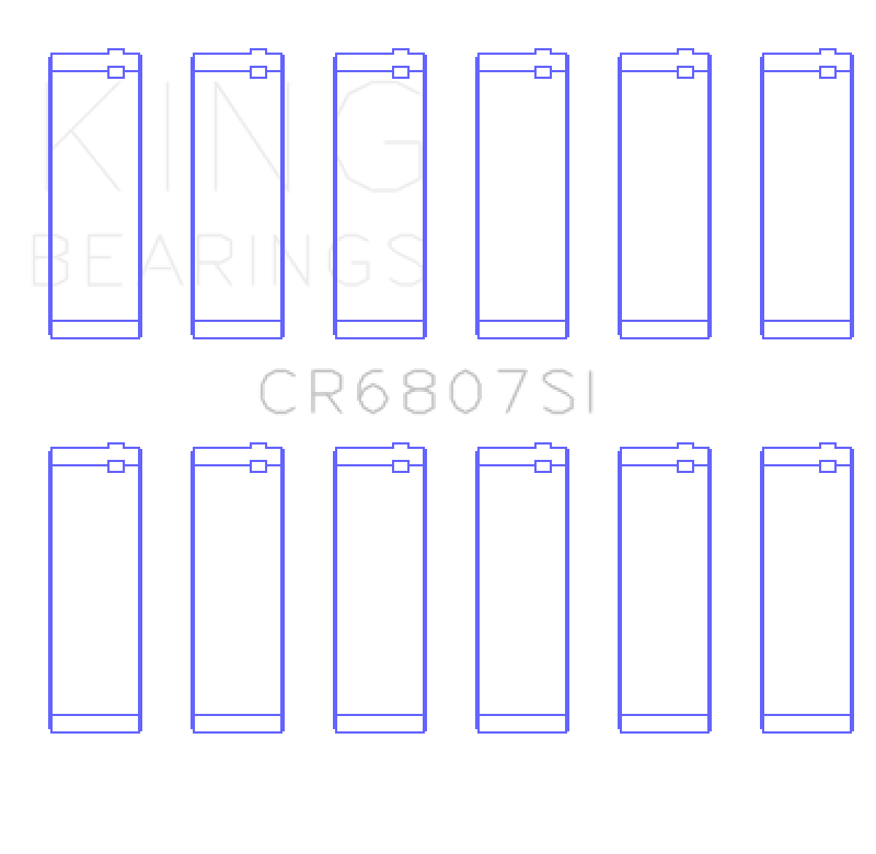 Picture of King Engine Bearings KING Connecting Rod Bearings - CR6807SI0.75