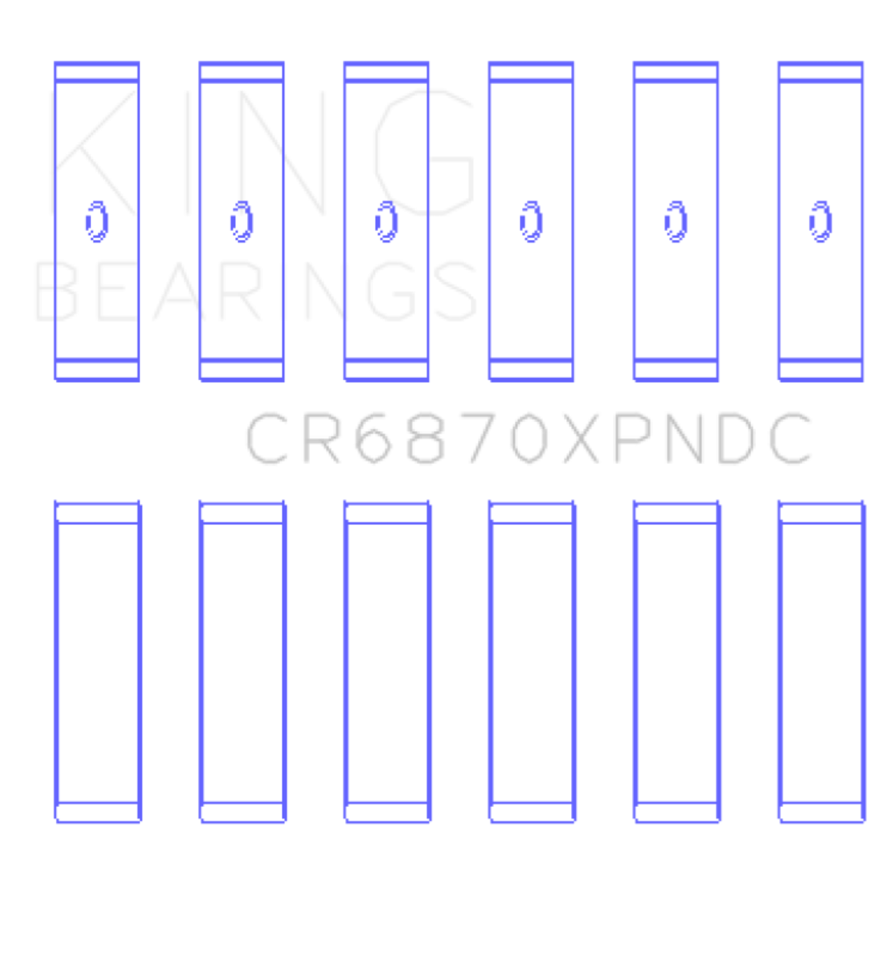 Picture of King Engine Bearings Nissan Vr38DETt (Size +.026mm) Connecting Rod Bearing Set