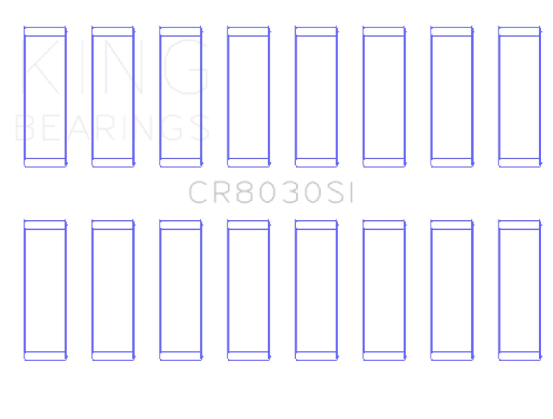Picture of King Engine Bearings Chrysler Jeep V8 287 4.7L (Size +0.25mm) Connecting Rod Bearing Set