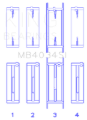 Picture of King Engine Bearings Ford 232 (Size +1.0mm) Main Bearing Set