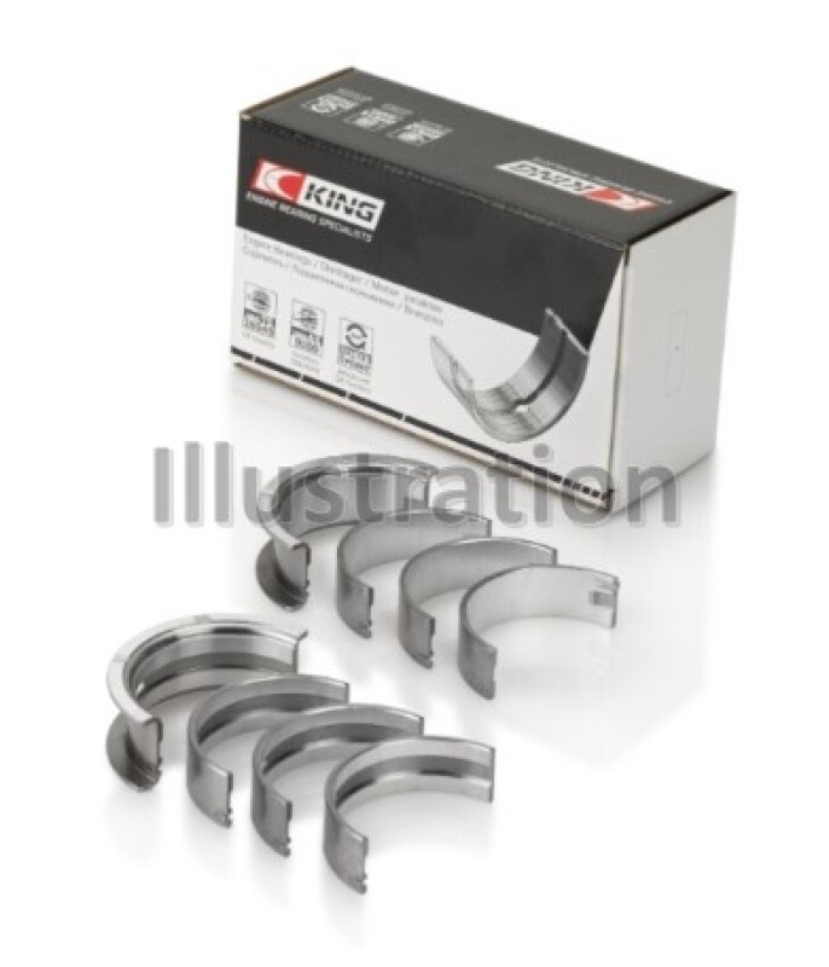 Picture of King Engine Bearings Opel C25Xa/X25Xa (Size +0.25mm) Main Bearing Set