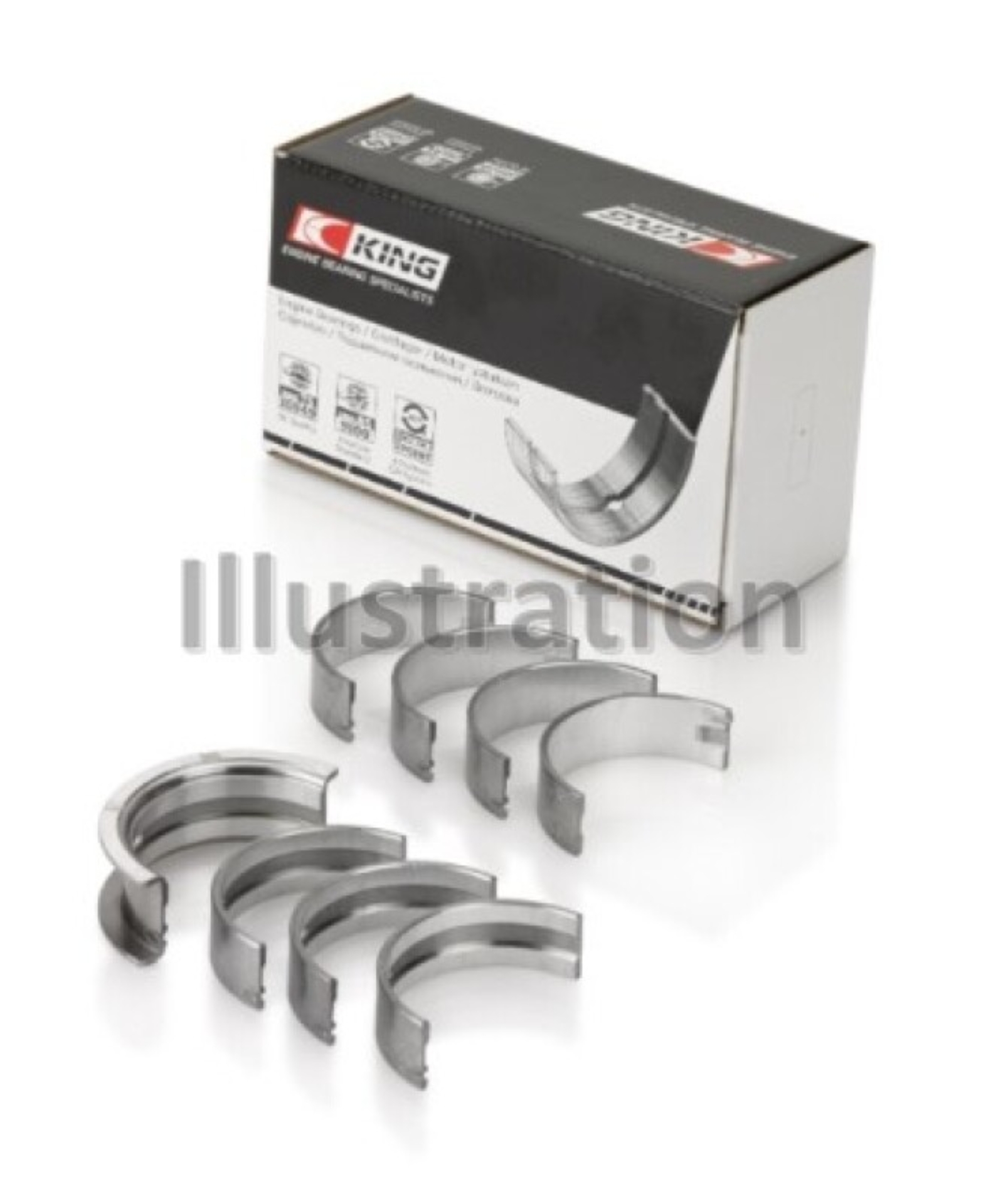 Picture of King Engine Bearings Ford V-6 183. (Size +0.50mm) Main Bearing Set