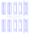 Picture of King Engine Bearings Subaru Ej20/Ej22/Ej25 (Incl. Turbo) (Size +0.75mm) Main Bearing Set