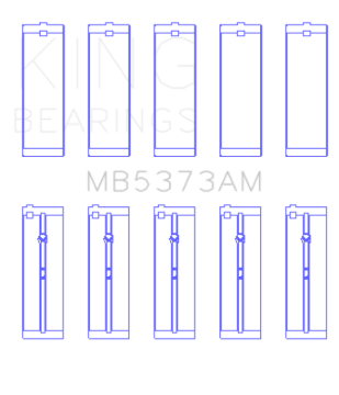 Picture of King Engine Bearings Nissan Ga14DE/Ga16DE/Qg18DE (Size +1.0mm) Main Bearing Set