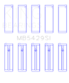 Picture of King Engine Bearings Nissan Yd22/Yd25 (Size +0.25mm) Main Bearing Set