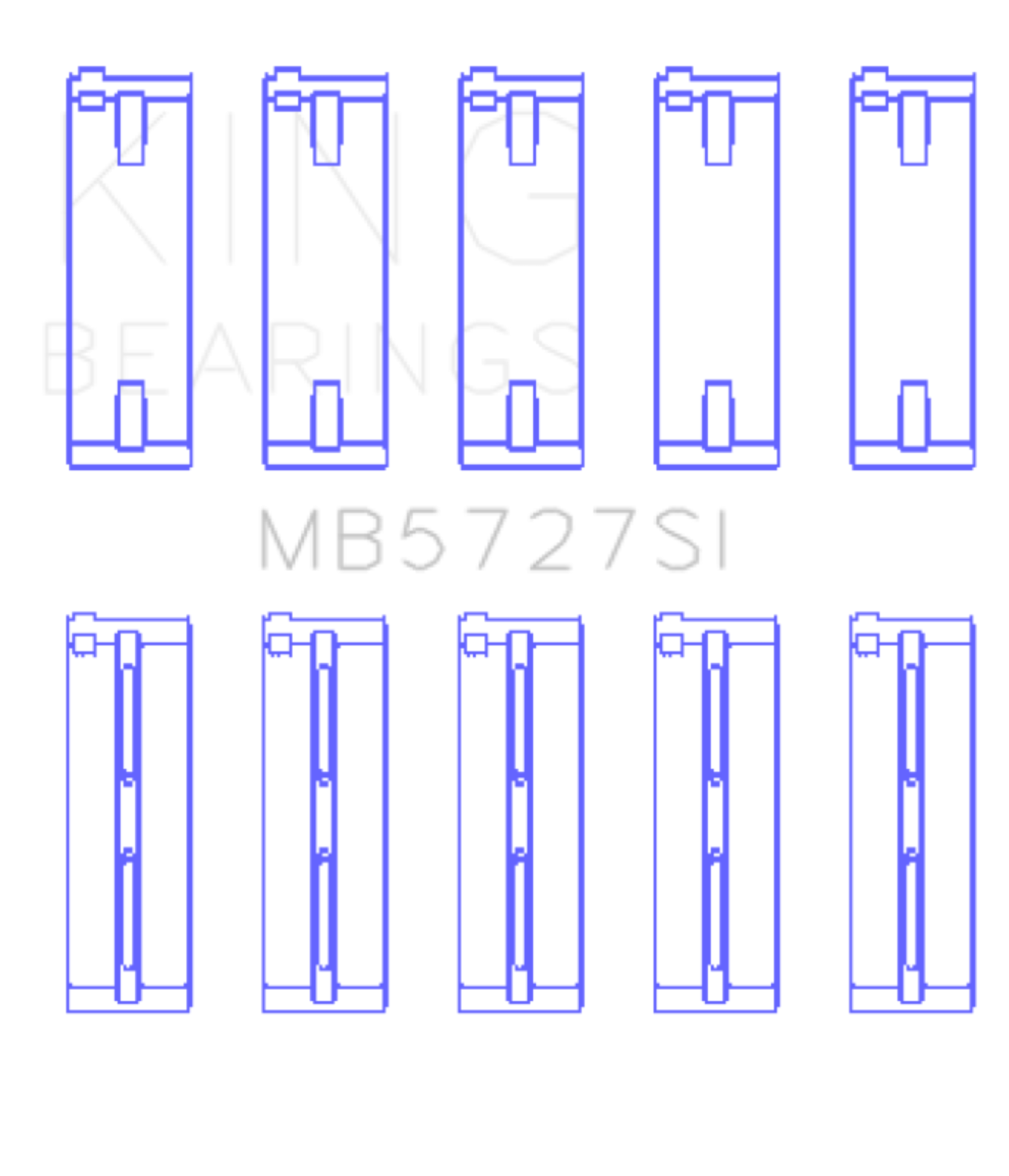 Picture of King Engine Bearings Suzuki M15A/M16A/M18A (Size +0.50mm) Main Bearing Set