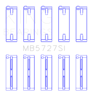 Picture of King Engine Bearings Suzuki M15A/M16A/M18A (Size +0.50mm) Main Bearing Set