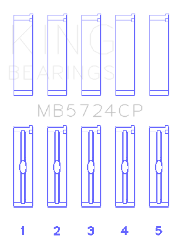 Picture of King Engine Bearings KING Main Bearings - MB5724CP0.25