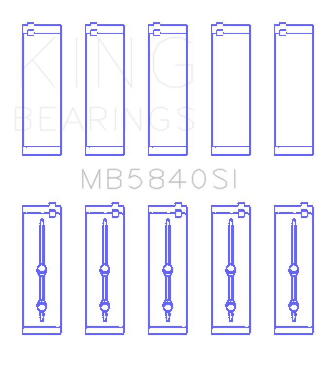 Picture of King Engine Bearings KING Main Bearings - MB5840SI0.25