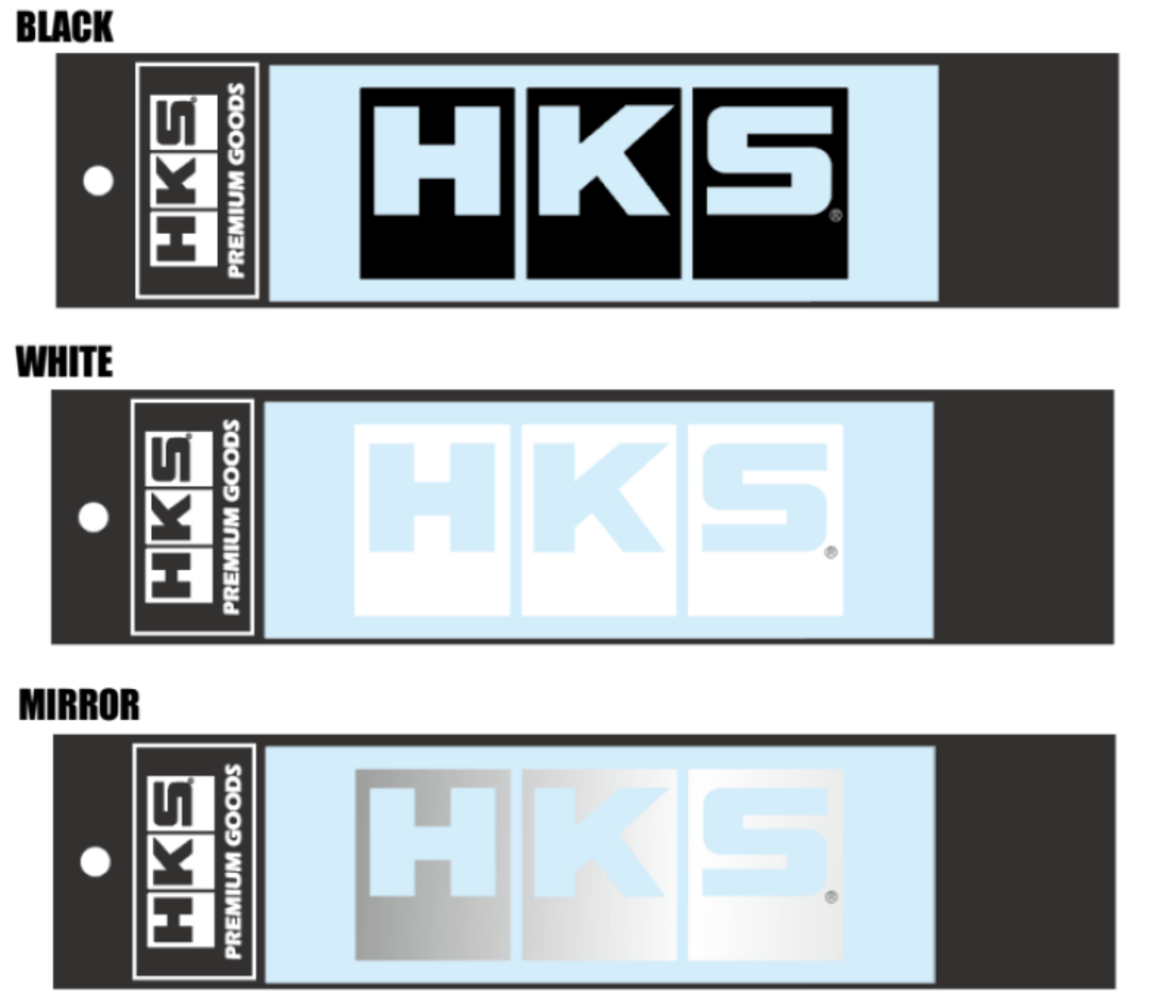 Picture of HKS LOGO Sticker W135 MIRROR