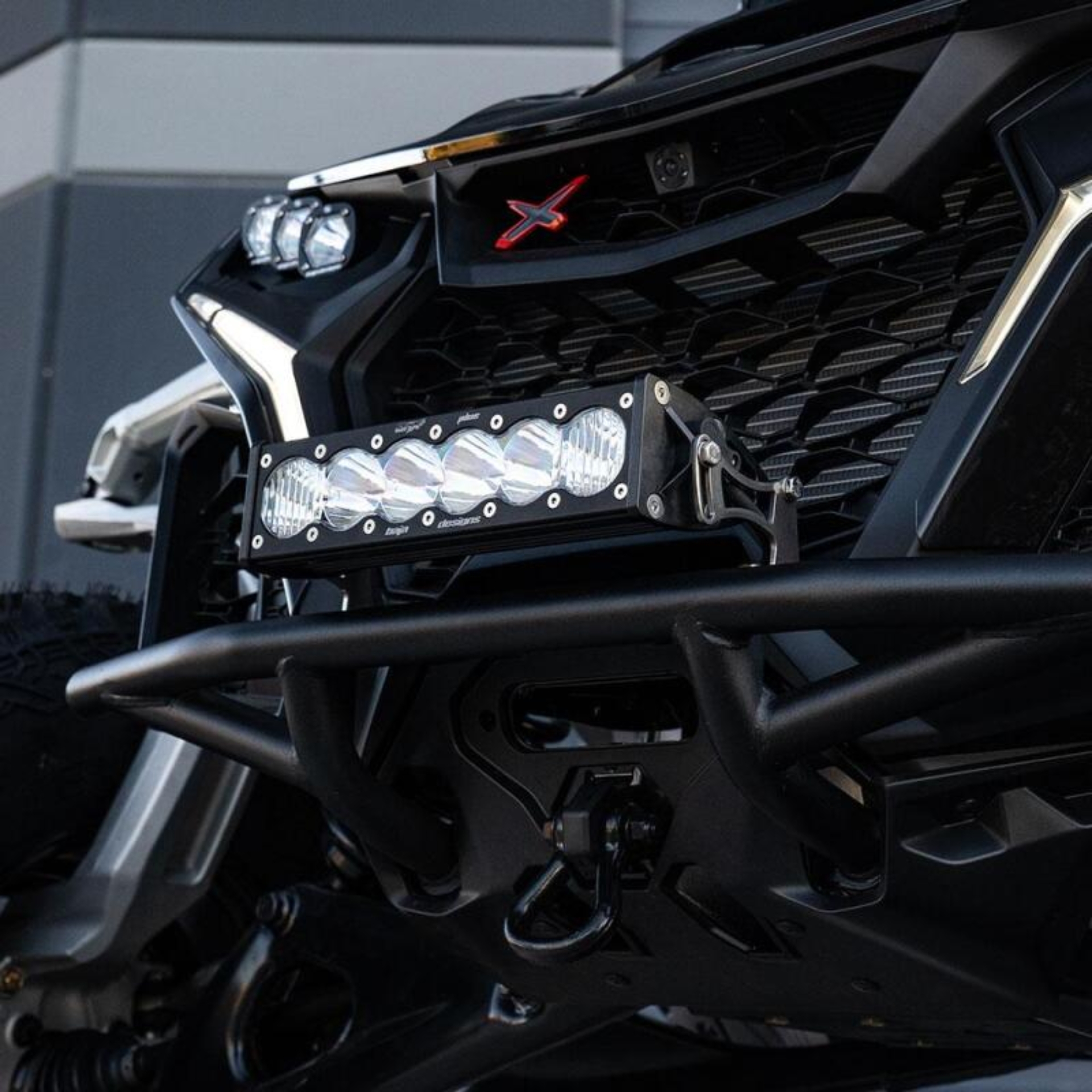 Picture of Baja Designs 2024+ Can-Am Maverick R 10in OnX6+ Pre-Runner Bumper Kit - Clear