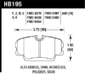 Picture of Hawk 84-4/91 BMW 325 (E30) Blue 9012  Race Front Brake Pads