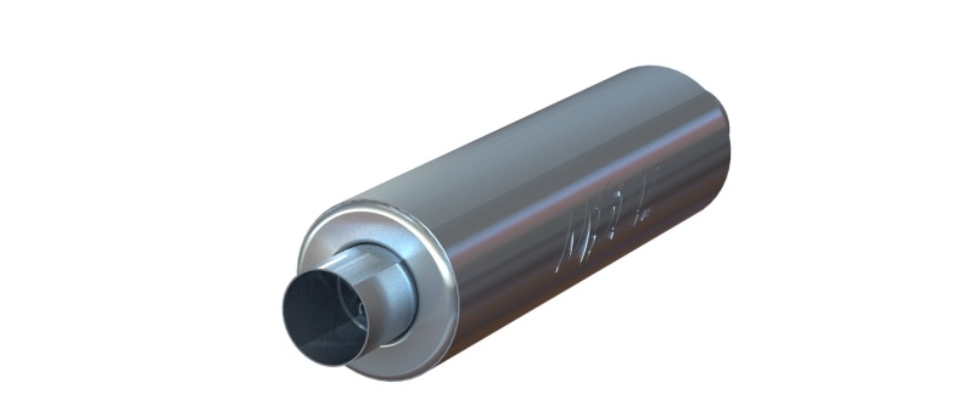 Picture of MBRP Universal 3in ID Inlet/Outlet 26in Single Chambered Muffler Aluminum (NO DROPSHIP)