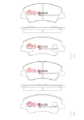 Picture of DBA 11-16 Hyundai Accent Front RP Performance Brake Pads
