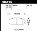Picture of Hawk 94-01 Acura Integra (excl Type R)  HPS Street Front Brake Pads