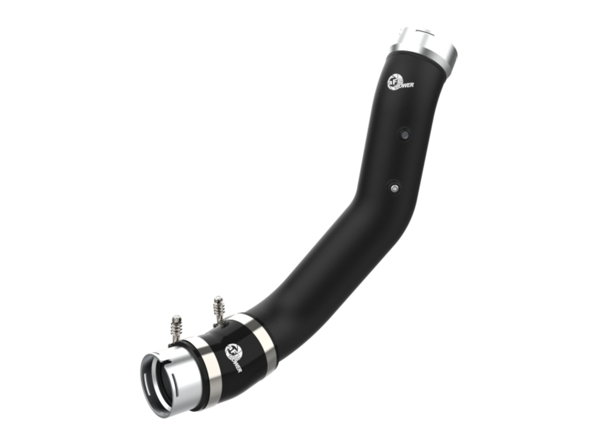 Picture of aFe 2024 GM Diesel Trucks V8 6.6L L5P BladeRunner 3.5in Aluminum Cold Charge Pipe - Black