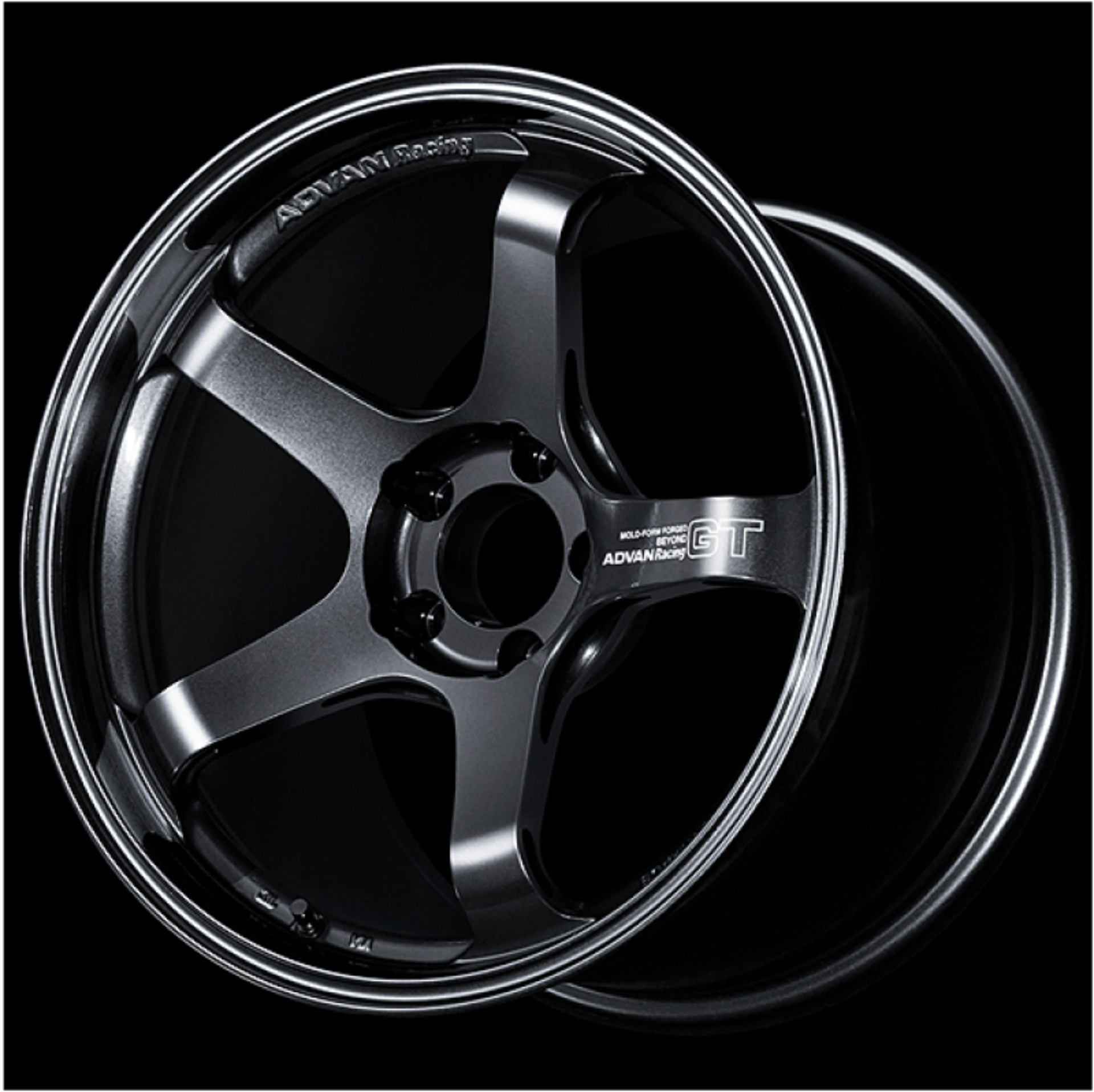 Picture of Advan GT Beyond 18x8.5 +37 5x114.3 Racing Titanium Black Wheel