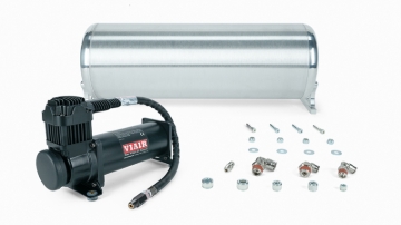Picture of Air Lift 18in FLO Tank w/ Viair 444c Black Compressor (Incl. Fittings & Tank Mounting Hardware)
