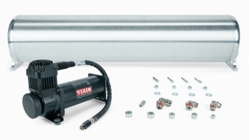 Picture of Air Lift 28in FLO Tank w/ Viair 444c Black Compressor (Incl. Fittings & Tank Mounting Hardware)