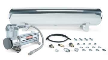Picture of Air Lift 4 Gal. Polished Tank w/ Viair 444c Chrome Compressor (Incl. Fittings & Mounting Hardware)