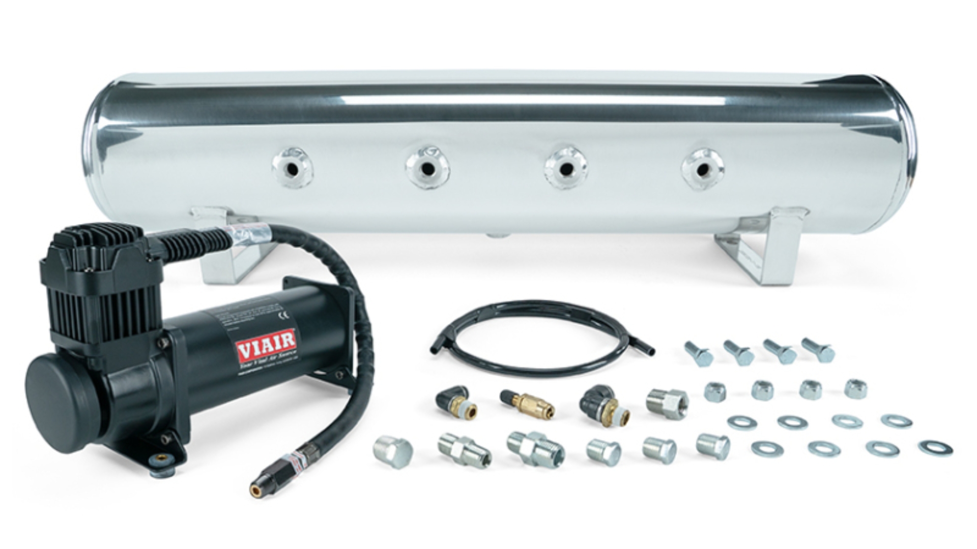 Picture of Air Lift 4 Gal. 7-Port Tank w/ Viair 444b Blk Compressor (Incl. Fittings & Mounting Hardware)