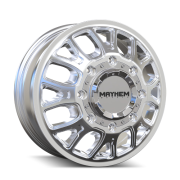 Picture of Mayhem 8107D Cogent Dually 17x6.5 8x210 BP 125mm Offset 154.2mm Bore Polished Wheel