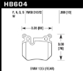 Picture of Hawk BMW 135i HP+ Street Rear Brake Pads