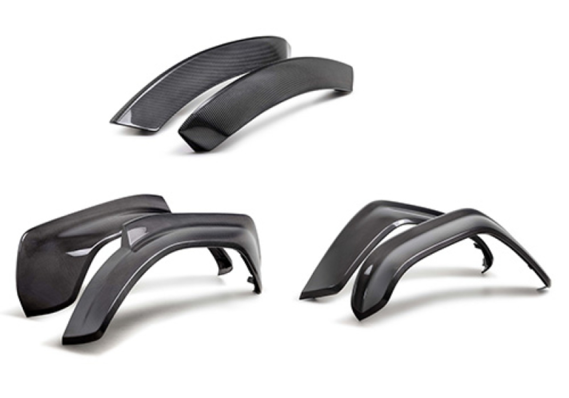Picture of Ford Racing 22-24 Bronco Raptor Carbon Fiber Fender Flare Set - Gloss Finish