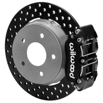 Picture of Wilwood 22-23 Polaris RZR Turbo Dynapro 4R Rear Brake Kit w/ 11.25in Drilled Rotors - Black