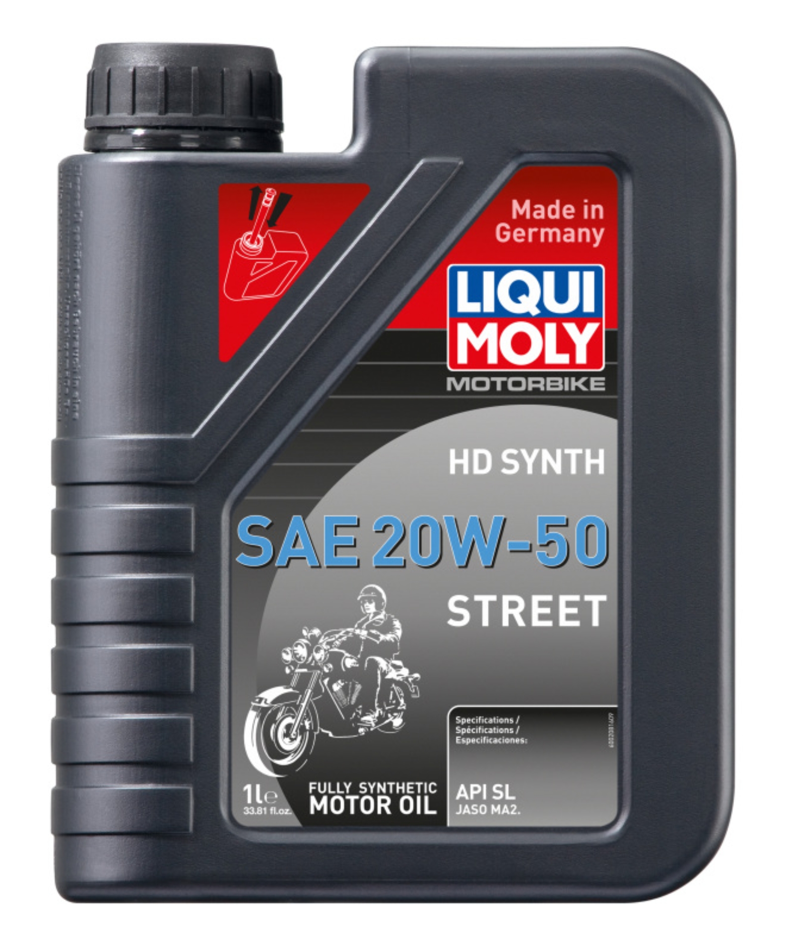 Picture of LIQUI MOLY 1L Motorbike HD Synth SAE 20W50 Street
