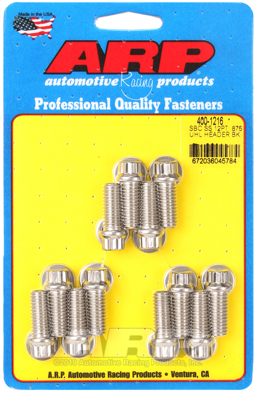 Picture of ARP Chevrolet Small Block SS 12pt .875in UHL Header Bolt Kit - Polished