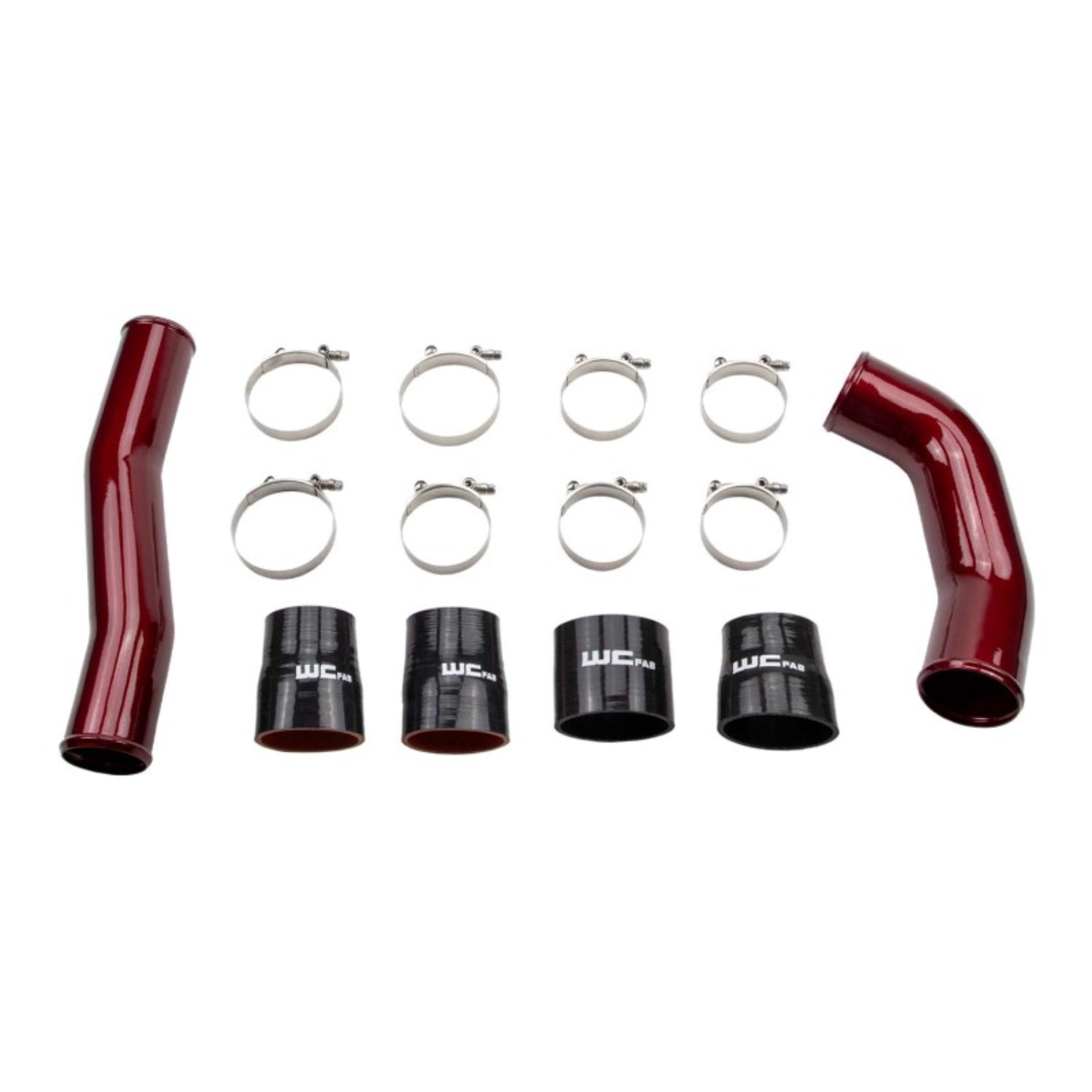 Picture of Wehrli 10-12 Cummins 6.7L Stage 1 High Flow Bundle Kit - WCFab Red