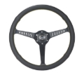 Picture of NRG Reinforced Steering Wheel (380mm/1in. Deep) Perforated Leather and Yellow Stitching