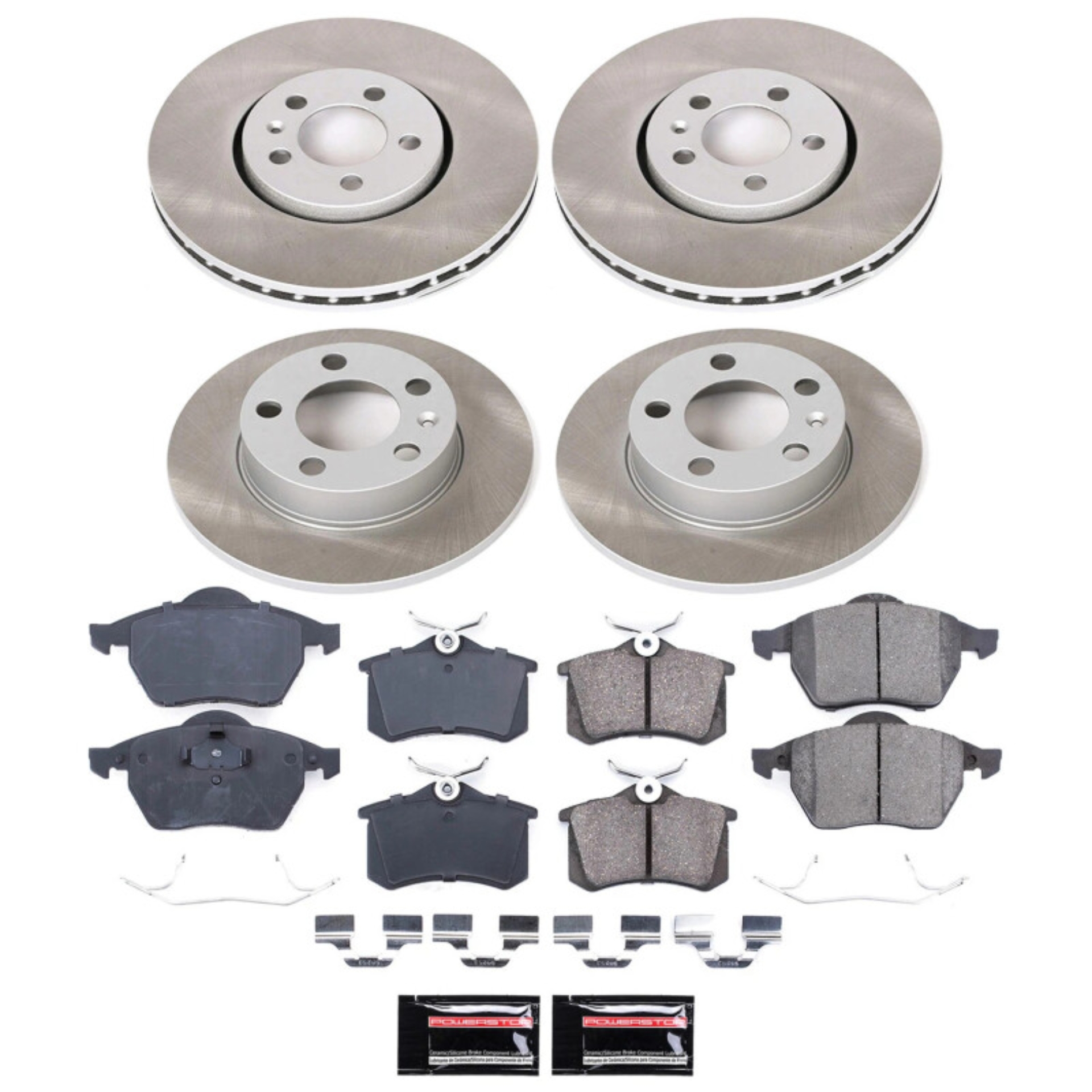 Picture of Power Stop 1999 Volkswagen Golf Front and Rear Semi-Coated Rotor Kit