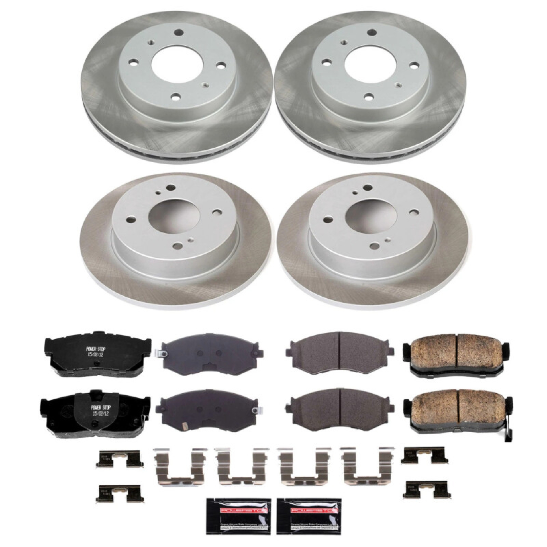 Picture of Power Stop 91-96 Infiniti G20 Front and Rear Semi-Coated Rotor Kit