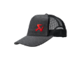 Picture of Akrapovic Logo Trucker Cap - Ash Grey / Black Mesh