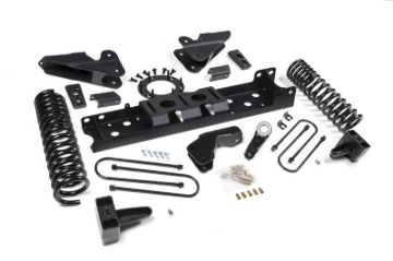 Picture of Zone Offroad 2019 Ram 3500 4in Radius Arm Bracket Gas - 2in Rear Block w/ Overload - Nitro Shocks