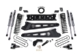 Picture of Zone Offroad 2019 Ram 3500 4in Radius Arm Bracket Gas - 3in Rear Block w/ Overload - Nitro Shocks