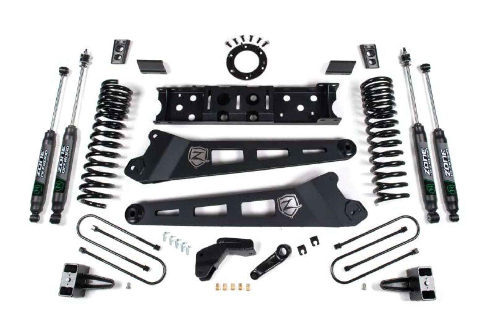 Picture of Zone Offroad 2019 Ram 3500 4.5in Radius Arm 3in Rear Block w/o Overload - Fox Shocks - 8-Bolt T-Case
