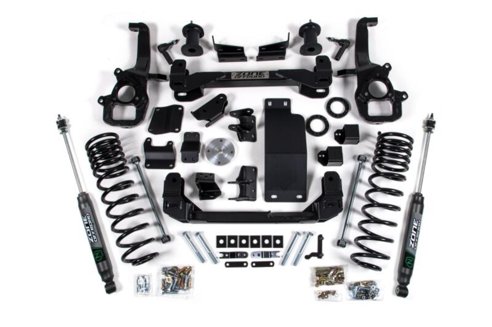 Picture of Zone Offroad 19-21 Ram 1500 4WD 6in Front 5in Rear Suspension Lift System / Fox Shocks