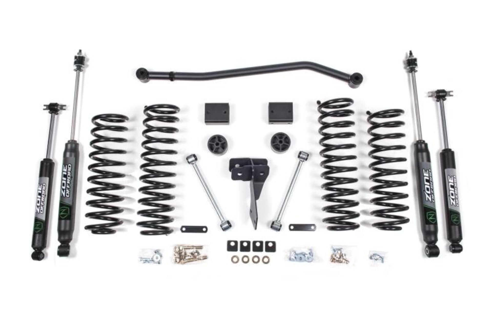 Picture of Zone Offroad 12-18 Jeep JK 2dr 4in Suspension Kit