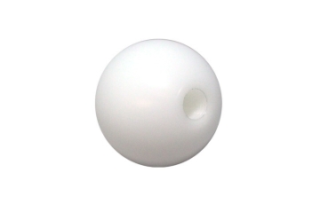 Picture of Torque Solution Delrin 50mm Round White Shift Knob: Universal 10x1.25